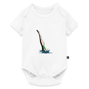 Kopfsprung Frau - Baby Premium Kurzarmbody - Weiß - Vorne