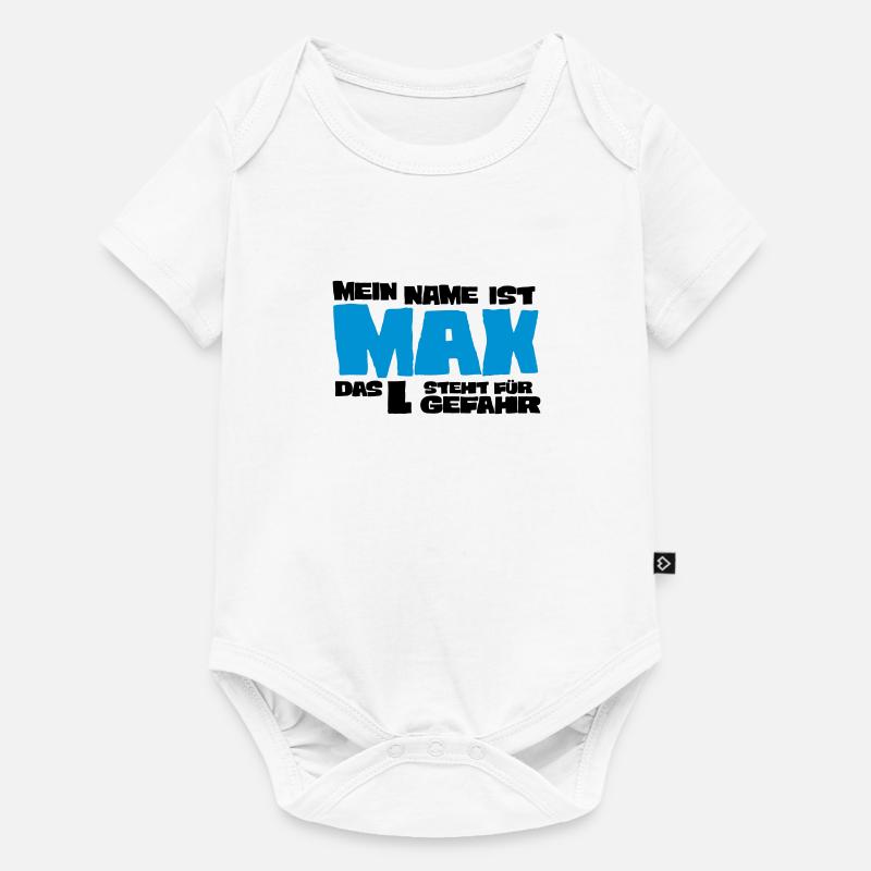 max - Baby Premium Kurzarmbody - Weiß