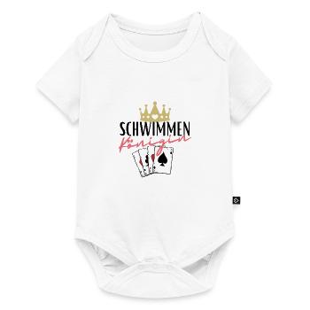 Reine de la natation - Body à manches courtes Premium Bébé - blanc - Devant