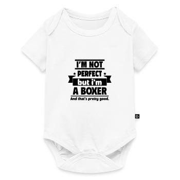 Not perfect, but boxers: enough - Baby Premium short-sleeve bodysuit - white - Front