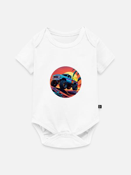 RETRO OFFROAD - Baby Premium Kurzarmbody - Weiß