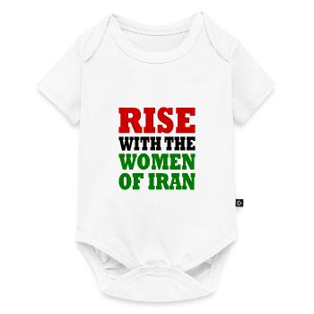Rise with the women of iran - Body à manches courtes Premium Bébé - blanc - Devant