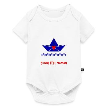 BONNE FÊTE. FÊTE DES MÈRES. FÊTE DES PÈRES. FÊTE - Body à manches courtes Premium Bébé - blanc - Devant