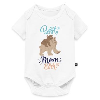 Best mom ever - Baby Premium short-sleeve bodysuit - white - Front