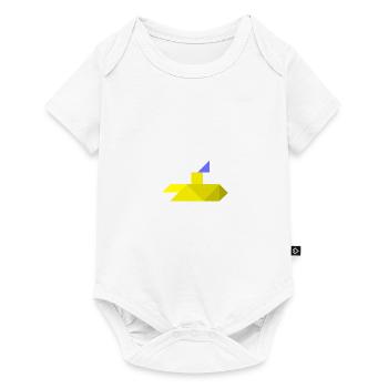 Submarine - Tangram - Baby Premium short-sleeve bodysuit - white - Front