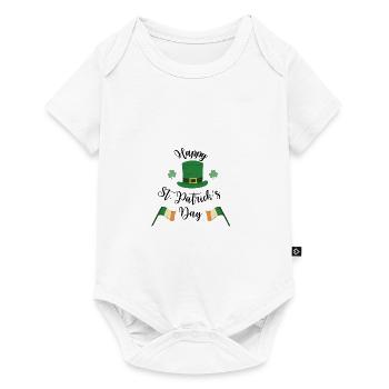 Happy St. Patrick's Day - Baby Premium Kurzarmbody - Weiß - Vorne