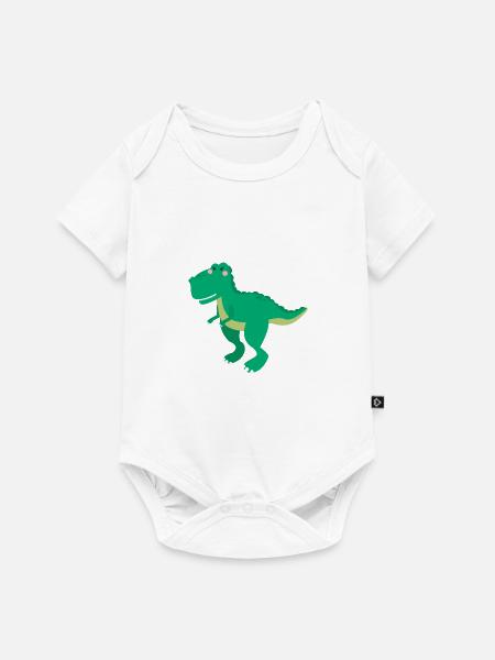 Dinosaurier - Baby Premium Kurzarmbody - Weiß