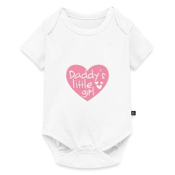 La petite fille du papa - La petite fille du papa rose - Body à manches courtes Premium Bébé - blanc - Devant