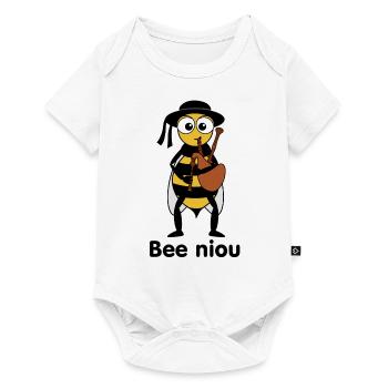 bee niou - Body à manches courtes Premium Bébé - blanc - Devant