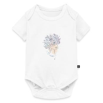 Flowergirl Watercolour - Baby Premium Kurzarmbody - Weiß - Vorne