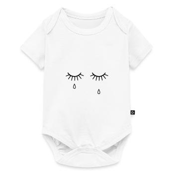 TRAURIG - Baby Premium Kurzarmbody - Weiß - Vorne
