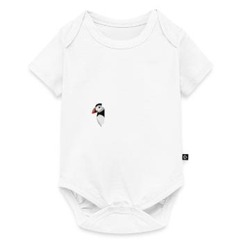Puffin Hi Bird Biologist Ornithologist Animal - Baby Premium short-sleeve bodysuit - white - Front