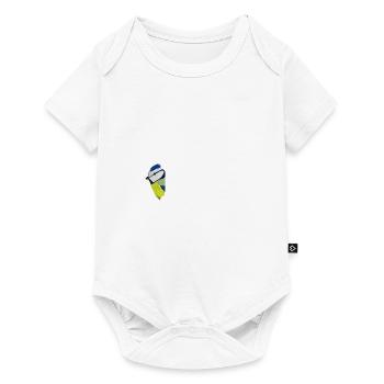 Blue Hi Bird Biologist Ornithologist Animal - Baby Premium short-sleeve bodysuit - white - Front