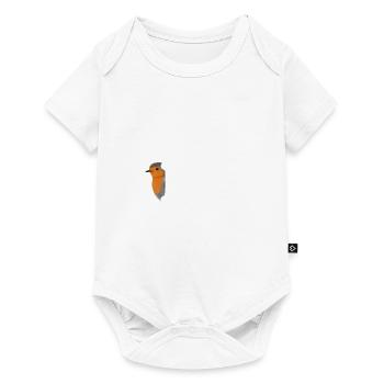 Robin Hi Bird Biologist Ornithologist Animal - Baby Premium short-sleeve bodysuit - white - Front