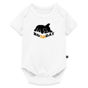 Bulldog Not Today - Baby Premium short-sleeve bodysuit - white - Front