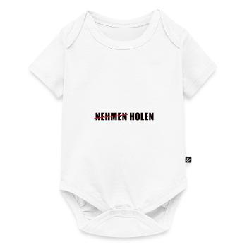 Nehmen Holen Trierer Spruch Plattdeutsch - Baby Premium Kurzarmbody - Weiß - Vorne