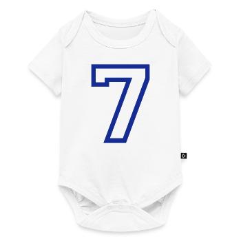THE number seven, 7 years - Body à manches courtes Premium Bébé - blanc - Devant