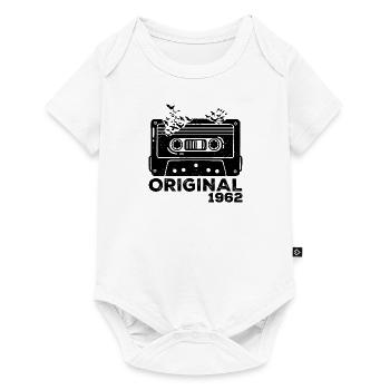 Année de naissance 1962 Cassette 1962 Anniversaire 1962 - Body à manches courtes Premium Bébé - blanc - Devant