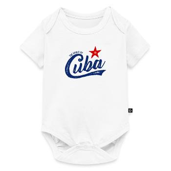 L'ESPRIT DE CUBA VINTGAE HANDGEZEICHNET - Body à manches courtes Premium Bébé - blanc - Devant