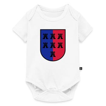 Wappen Siebenbürger Sachsen 3farbig - Siebenbürgen - Baby Premium Kurzarmbody - Weiß - Vorne