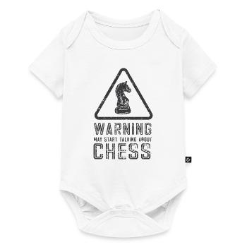 Lusitger Schachspieler Spruch I Schach - Baby Premium Kurzarmbody - Weiß - Vorne