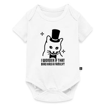 Pensées de chat - Body à manches courtes Premium Bébé - blanc - Devant