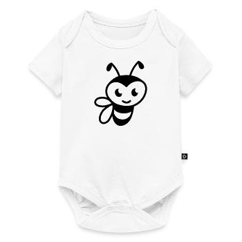 Sweet Bee - Baby Premium Kurzarmbody - Weiß - Vorne