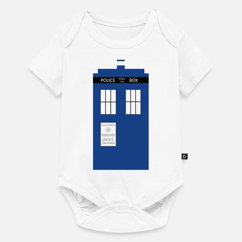 Tardis graphique - Body à manches courtes Premium Bébé - blanc