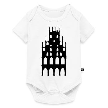 Münster - Baby Premium Kurzarmbody - Weiß - Vorne