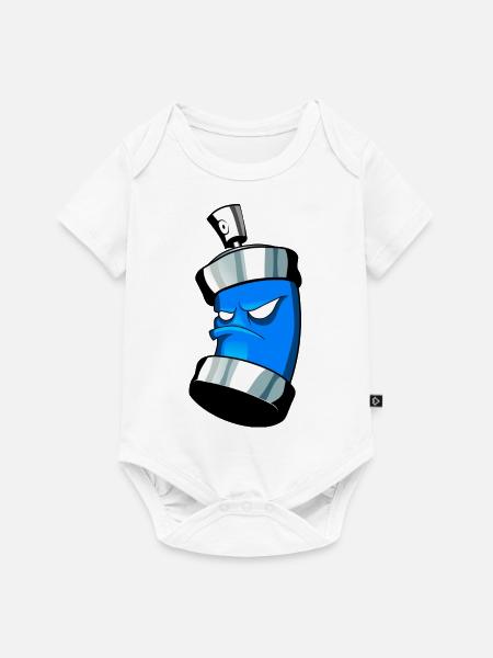spray dose - Baby Premium Kurzarmbody - Weiß