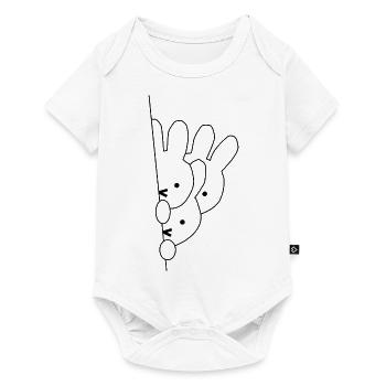 rabbit - Baby Premium short-sleeve bodysuit - white - Front