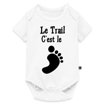 Running / Jogging / Run / Trail / Sport - Baby Premium short-sleeve bodysuit - white - Front