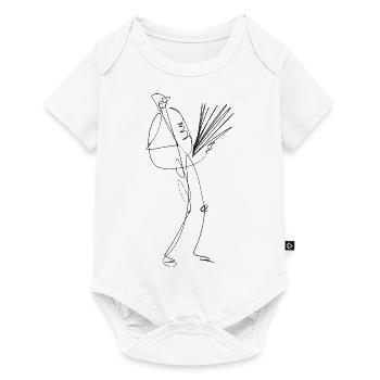 Akkordeon - Baby Premium Kurzarmbody - Weiß - Vorne