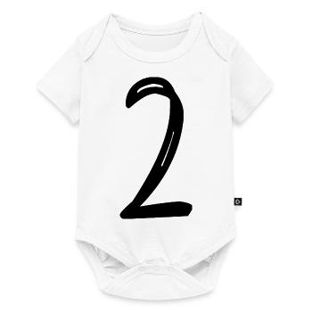 2 YEARS. 2ND ANNIVERSARY. BIRTHDAY 2 YEARS. TWO - Baby Premium short-sleeve bodysuit - white - Front