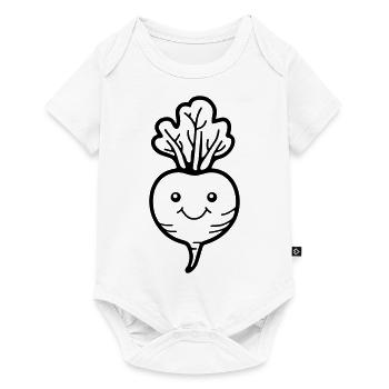 Beet - Baby Premium short-sleeve bodysuit - white - Front