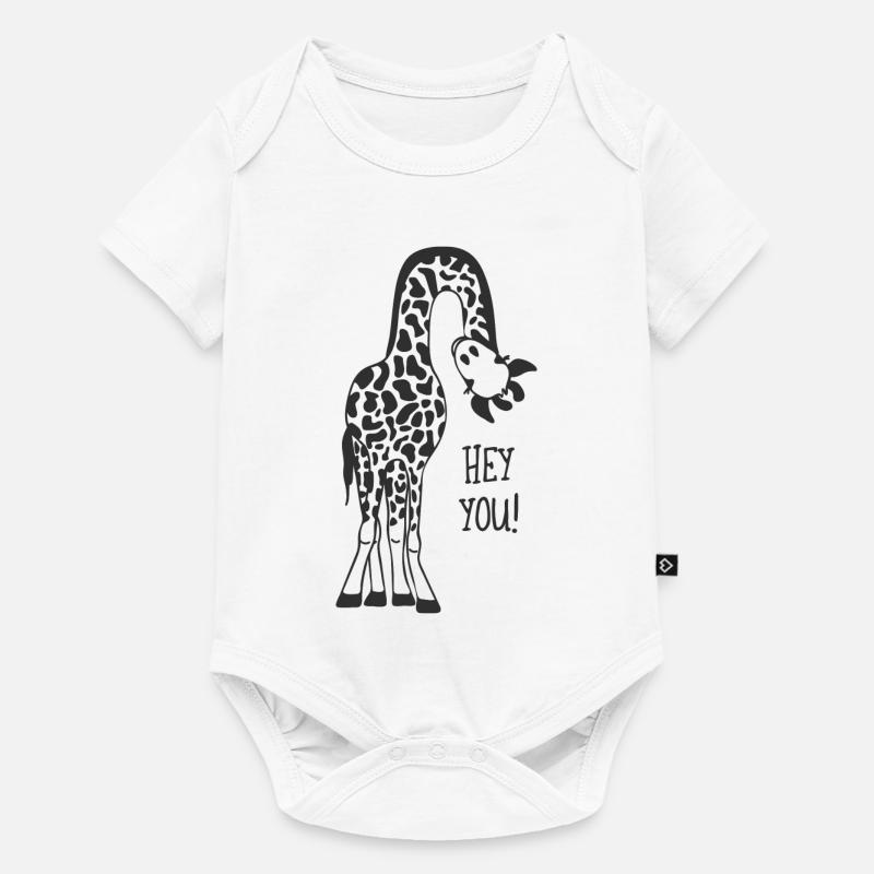 Giraffe calling - Baby Premium short-sleeve bodysuit - white