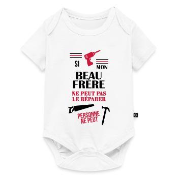 Belle Beau-Frère / Belle-Sœur / Beau Frere / Belle - Body à manches courtes Premium Bébé - blanc - Devant