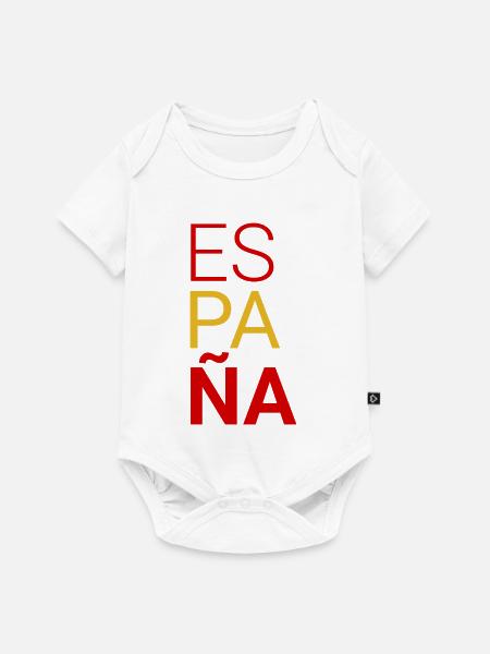 Spanien - Baby Premium Kurzarmbody - Weiß