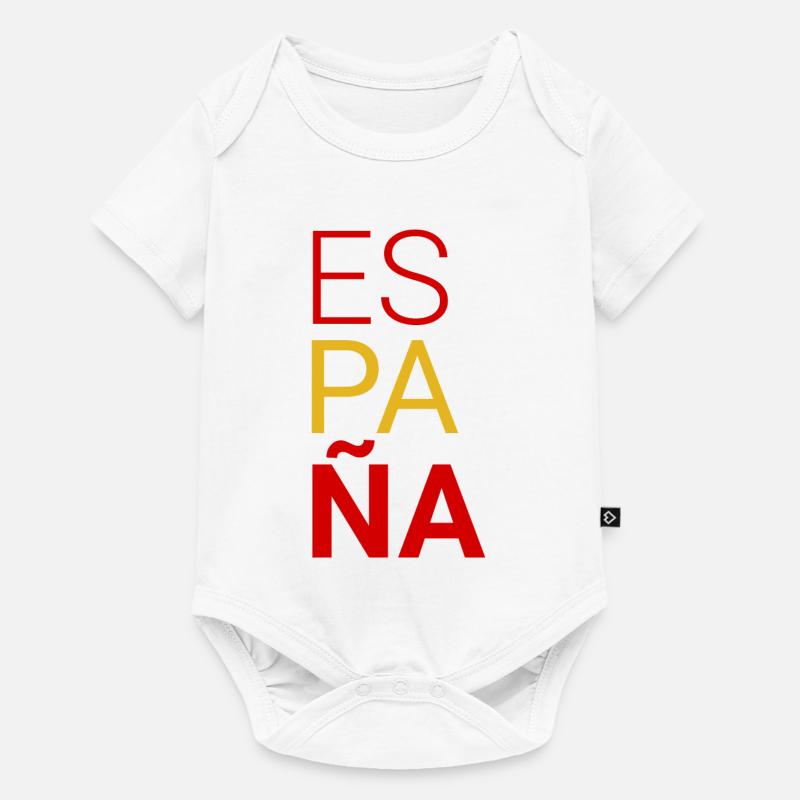 Spanien - Baby Premium Kurzarmbody - Weiß