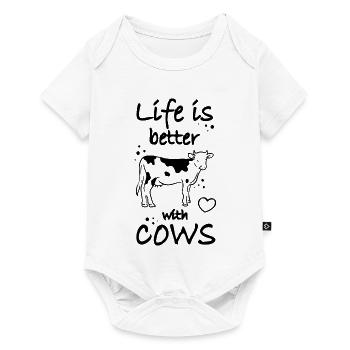 Éleveur de vaches - Body à manches courtes Premium Bébé - blanc - Devant