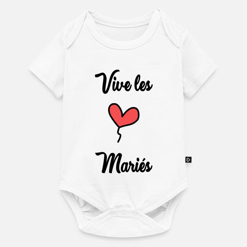 VIVE LES MARIES - Body à manches courtes Premium Bébé - blanc