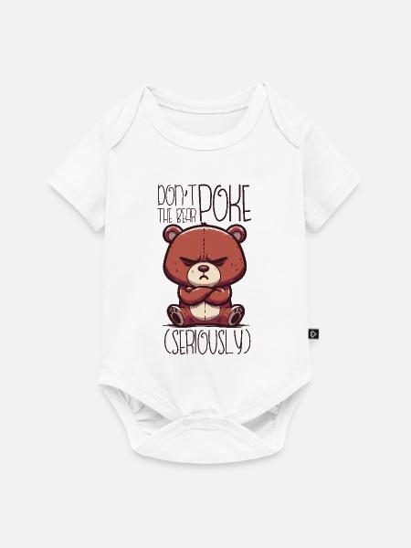Serious Teddy - Baby Premium Kurzarmbody - Weiß
