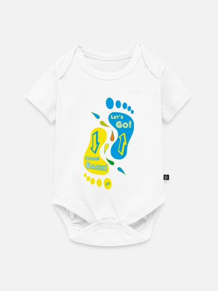Feet_Come Back_Let geht's! - Baby Premium Kurzarmbody - Weiß