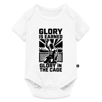 MMA Tribute Glory in the Cage - Baby Premium Kurzarmbody - Weiß - Vorne