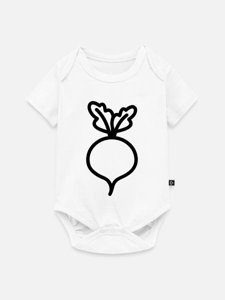 Rübe - Baby Premium Kurzarmbody - Weiß