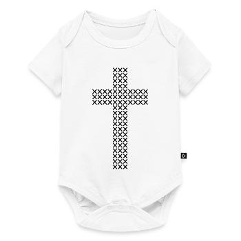 Cross Stitch Cross Pattern - Baby Premium short-sleeve bodysuit - white - Front