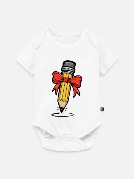 Stift Bleistift Kunst - Baby Premium Kurzarmbody - Weiß