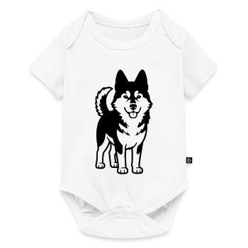 Husky Dog - Baby Premium short-sleeve bodysuit - white - Front