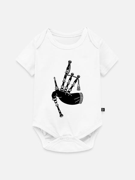 Dudelsäcke - Baby Premium Kurzarmbody - Weiß