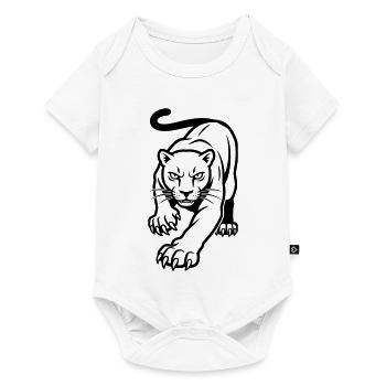 panthère - Body à manches courtes Premium Bébé - blanc - Devant
